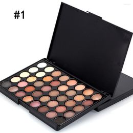 Oogschaduw professioneel 40 kleuren matte kleur pigmenten vormen glitter waterdichte make -up oogschaduw naakt palet