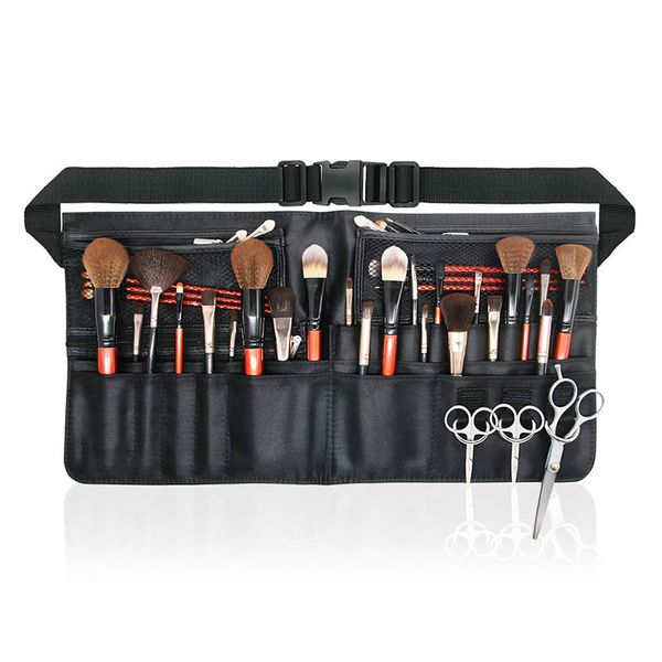 Ombre à paupières sac de maquillage professionnel taille femmes brosse cosmétique avec ceinture brosses de voyage organisateur étui étanche 230909