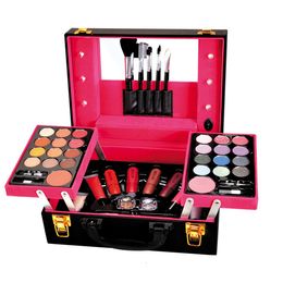 Ensemble de maquillage professionnel pour ombre à paupières Mat Shimmer Palette de fard à paupières Rouge à lèvres Lipgloss Mascara Blush Lip Pencil Brush Kit de cosmétiques pour femmes 230724