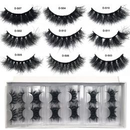 Sombra de ojos RED SIREN Mink Lashes Venta al por mayor 51050 pares Fluffy Real Hair Pestañas naturales Short Wispy Bulk 230211