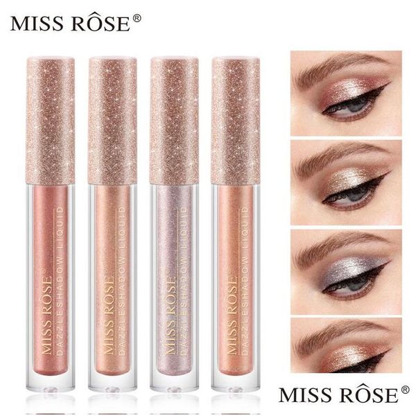 Ombre à Paupières Fard à Paupières Liquide Unique Glitter Eyeliner Cylindrique Nacré Shimmer Métallique Éclairer Facile à Porter Miss Rose Eyes Ma Dhvsv