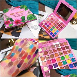 Ombre à paupières Été 42 Couleur Maquillage Palette de Fard à Paupières Pigment Glitter Shimmer Maquillage Professionnel Drop Livraison Santé Beauté Yeux Dhtuo