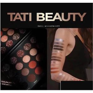 Sombra de ojos Tati Beauty Eyeshadow Powder Regalos de Navidad 24 Color Shimmer Matte Glitter Lastingtextured Palette Drop Delivery Health Dhf2N