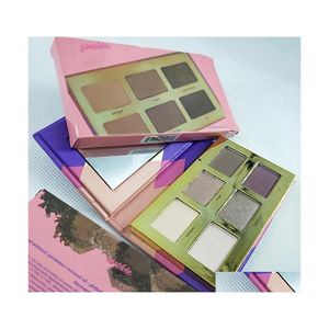 Sombra de ojos Tease Shimmer Glitter Clay Paleta de sombras de ojos Alto rendimiento Naturals 6 colores Real P O Drop Entrega Salud Belleza Maquillaje Dhih5