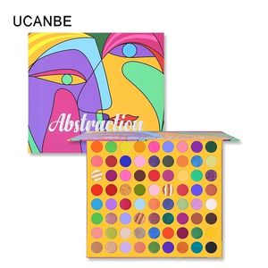 Oogschaduw UCANBE Abstractie 72 Kleuren Oogschaduw Palet Matte Pressed Glitter Shimmer Waterproof Professionele Make Up 230718