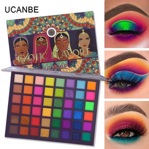 Sombra de ojos UCANBE Exotic Flavors Eyeshadow Palette 48 Color Pressed Glitter Shimmer Matte Green Eye Shadow Neon Metallic Maquillaje Cosméticos 230717