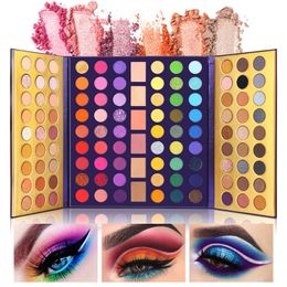 Ombre à paupières UCANBE Miroir Palette de fard à paupières colorée 114 Nuances Glitter Shimmer Matte Bright Purple Green Eye Shadow High Pigment 230717