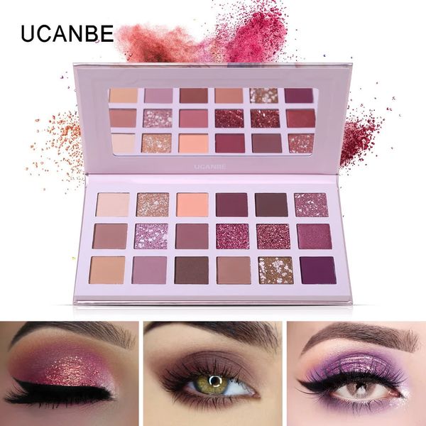 Sombra de ojos UCANBE Sombra de ojos de neón Maquillaje de ojos Resaltador mineral resistente al agua Brillo en polvo Sombra de ojos Paleta de maquillaje Cosméticos para mujeres 231031