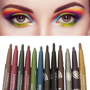 Eye ShadowLiner Combination 12 crayons eye-liner de couleur ensemble ombre à paupières imperméable perle et mat 230719