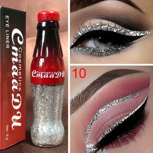 Eye ShadowLiner Combinatie 12 kleuren glanzende vloeibare eyeliner diamant duurzaam waterdicht pailletten make-up beauty tool maquiagem 230719