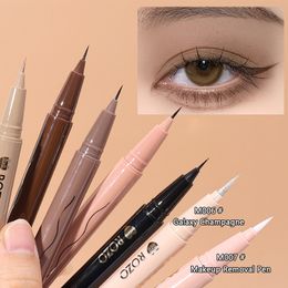 Eye ShadowLiner Combinaison 5 couleurs ultra-mince noir marron liquide eye-liner stylo imperméable mat nacré blanc éclaircir crayon de ver à soie maquillage 230911