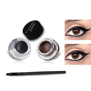 Oogschaduwer combinatie eyeliner smicht niet en vervaagt schaduwlijm vaste crème 2 in 1 zwart bruin waterdichte longlasting 230812