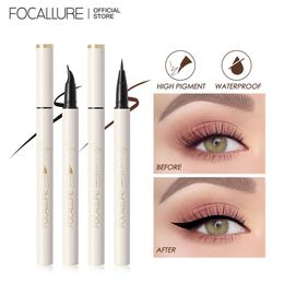 OogschaduwLiner Combinatie FOCALLURE Zwarte vloeibare eyeliner Make-up Superwaterbestendig Langdurige voering Gemakkelijk te dragen Ogen Make-up Cosmetica Gereedschap 230911