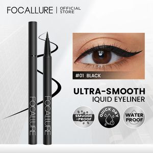 OogschaduwLiner Combinatie FOCALLURE Professionele zwarte vloeibare eyeliner Langdurige waterdichte sneldrogende voering Potlood Pen Make-up Schoonheid Cosmetica Tool 230911