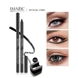 Eye ShadowLiner Combinación IMAGIC Eyeliner Pen Impermeable 1pcs Black Makeup Beauty Cosmetic Tool1pcs Sacapuntas 230728