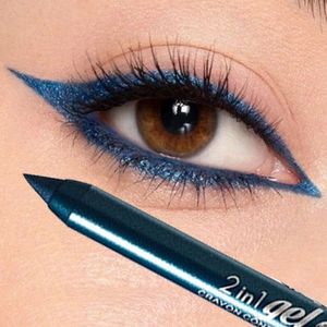 OogschaduwLiner Combinatie Matte Blauwe Eyeliner Gel Waterproof Langdurig Kleurrijk Zwart Wit Groene Ogen Linerpotlood Feestmake-up voor Dames Cosmetica 230911