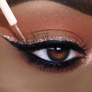 Waterproof 2-in-1 Silver & Rose Gold Glitter Eyeshadow and Eyeliner - Diamond Sequins, Long-Lasting Makeup Cosmetic