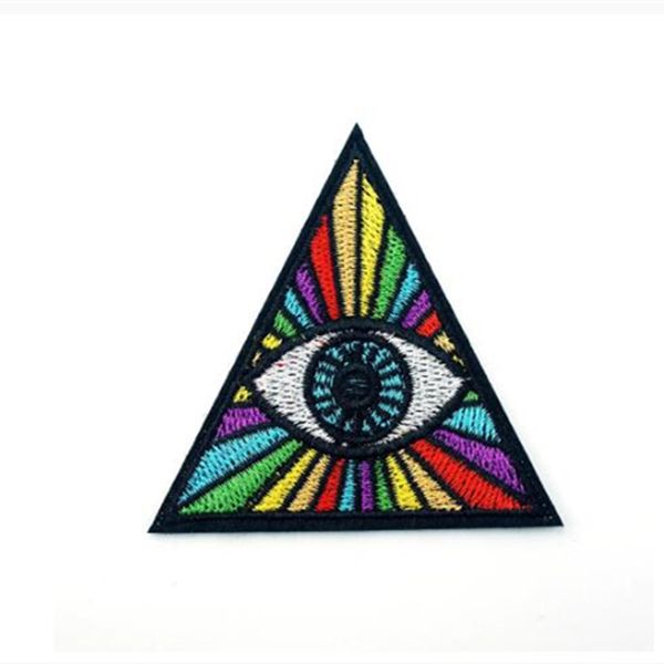 Taille des yeux : 6,9 x 6,9 cm fer sur patch brodé appliques couture vêtements autocollants vêtement vêtements accessoires badges