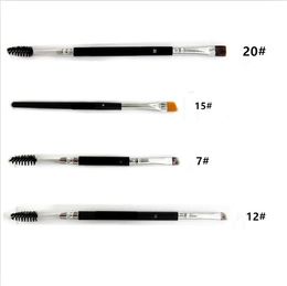 Wenkbrauw Borstel Cosmetische Eye Brow Makeup Tool Oogschaduw Eyeliner Borstels Grote Synthetische Duo 12 #