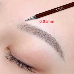 Wenkbrauwversterkers 001 mm Ultrafijne wenkbrauwenpen Professioneel waterdicht Transpiratie Vloeibaar wenkbrauwpotlood Langdurige make-up Microblading 230911