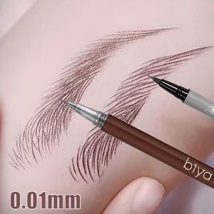 Wenkbrauwversterkers 001 mm Ultrafijne wenkbrauwpotlood Waterdicht Transpiratie Vloeibare pen Langdurige professionele make-up Oogcosmetica 230911