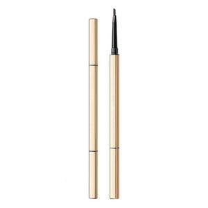 Sourcils Enhancers 1.8G Stylo à sourcils de marque privée personnalisé en vrac machette à double tête étanche à la sueur extrêmement petite barre d'or maquillage beauté 231109