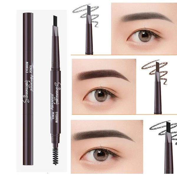 Eyebrow Enhancers 10 pièces crayon à sourcils naturel imperméable rotatif eye-liner automatique 5 couleurs crayon à sourcils avec pinceau outil de maquillage de beauté 231031