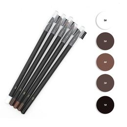 Eyebrow Enhancers 10 pièces/paquet maquillage imperméable longue durée crayon à sourcils stylo à sourcils 5 couleurs avec brosse pour marqueur de sourcils Microblading 231020