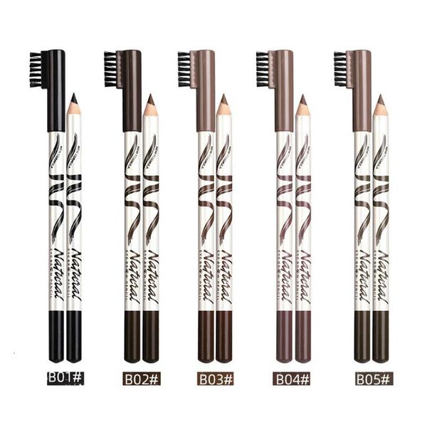 Eyebrow Enhancers 12 pcs/lot maquillage crayon à sourcils marqueur à sourcils étanche sourcil tatouage pour sourcils 5 couleur rehausseur colorant teinte stylo longue durée 231020