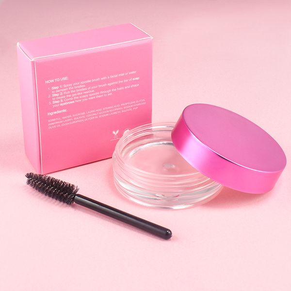 Rehausseurs de sourcils 12 pièces de savon à sourcils de marque privée Rose pot en or rose pas besoin d'eau Gel de cire gel de cire doux sans eau savon à sourcils produits en vrac 230912