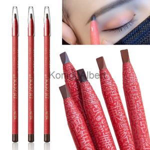 Wenkbrauwversterkers 1 stks Wenkbrauwpotlood Waterproof Tattoo Langdurige cosmetica Eye Brow Microblanding Pen Red Rod Pencil Professionele make-uptools x0801