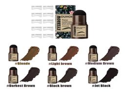 Embrow Enhancers 1set Brow Stamp Shaping Kit étanche étanche de la forme naturelle durable maquilleur des cheveux stickes 3486224