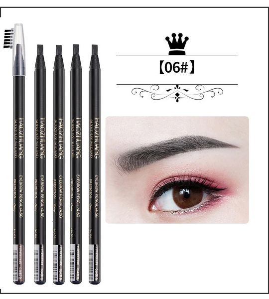 Eyebrow Enhancers 5 pièces marque crayon à sourcils blanc noir imperméable marron haute qualité maquillage professionnel sourcil tatouage en gros 231030
