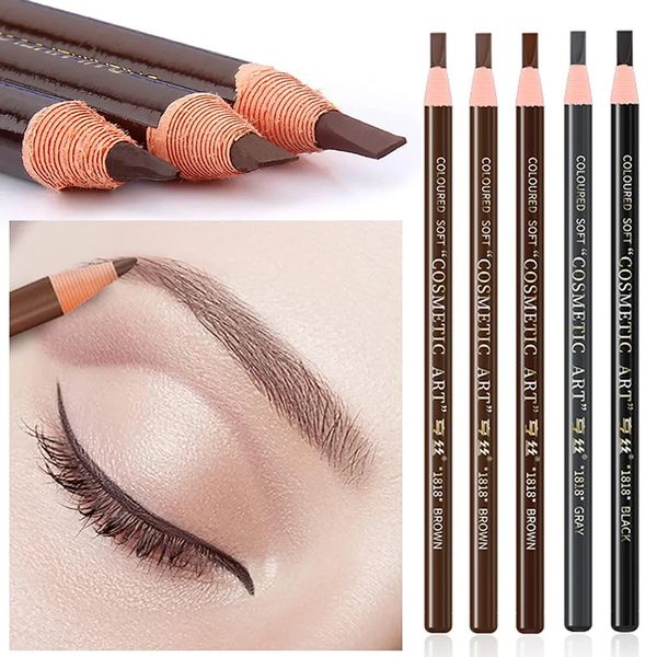 Eyebrow Enhancers 5 pièces crayon Microblading professionnel crayon à sourcils Permanent tatouage étanche Art teinte maquillage sourcils stylo rehausseurs cosmétique 231018