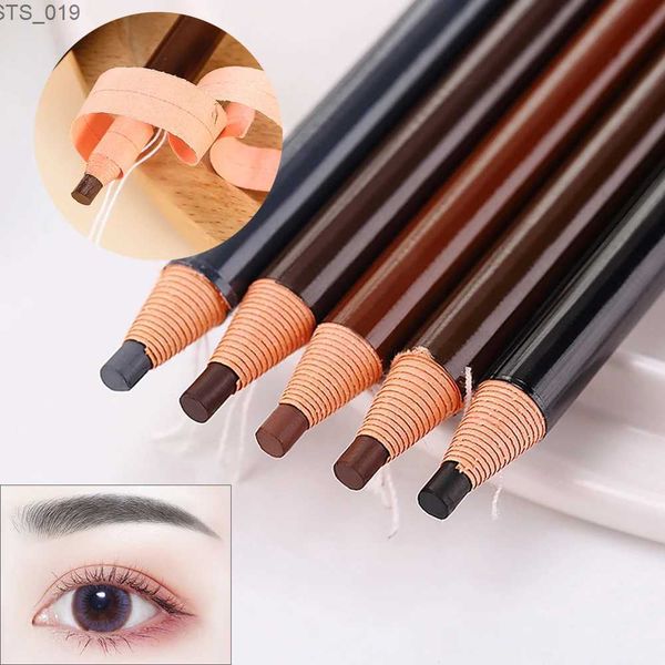 Potenciadores de cejas 5pcs impermeables marcador de lápiz lápiz tinte de tinte maquillaje potenciadores de lápiz de cejas