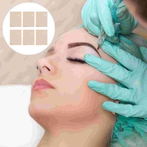 Potenciadores de cejas 6 piezas Práctica de tatuaje Piel de doble cara Ceja Tatuaje falso Ceja Microblading de goma 231031