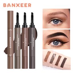 Rehausseurs de sourcils BANXEER Pommade Brow Gel Crémeux 4 Couleurs Naturel Imperméable Longue Durée Haute Teinte Ombre Avec Pinceau Maquillage 230911