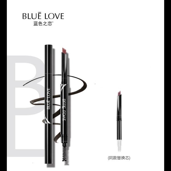 Crayon à sourcils Blue Love avec brosse à sourcils, imperméable et résistant à la transpiration, sans bavures, naturel, longue durée, maquillage coréen, cosmétiques 231120