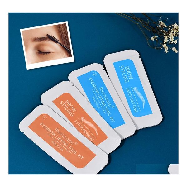 Mejoradores de cejas Kit de laminación de cejas Levantamiento seguro Levantamiento Protable Viajes Salón de belleza profesional 20 PCS Entrega de gotas Maquillaje de salud DHFNT