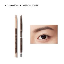 Mejoradores de cejas CARSLAN 3 cabezas Lápiz de cejas Automático Impermeable Duradero 3 en 1 Lápiz de cejas Polvo Cepillo Mejorador Maquillaje Cosméticos 231118