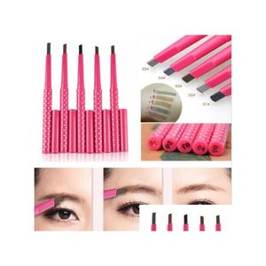 Sourcils Enhancers Haute Qualité Étanche Permanent Poudre Stylo Maquillage Sourcils Couleur Cosmétique Noir Brun Eye Brow Liner Shaper Drop De Dh6Sc