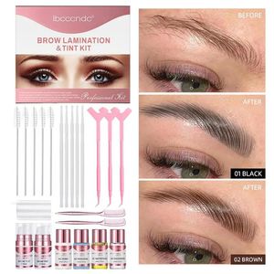 Eyebrow Enhancers Lamination Brow Kit Sourcils Teinte Lamination Set Efficace Épaissir Sourcils Teinte Ensemble Pour Femmes Femmes Dames Filles Salon de Beauté 231031