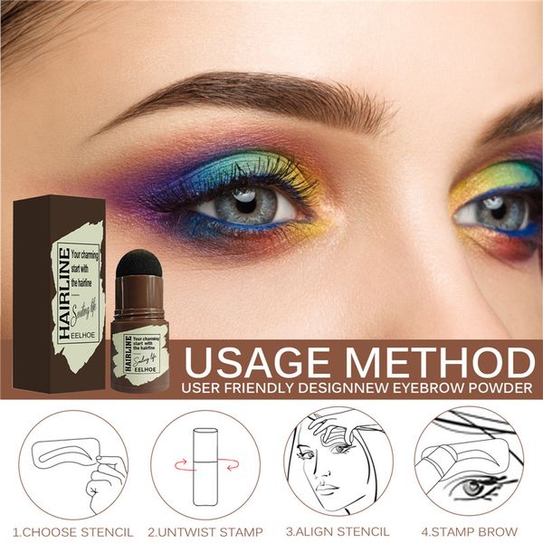 Rehausseurs de sourcils One Step Brow Stamp Shaping Kit Hairline sourcils impression sourcils gâteau réparation