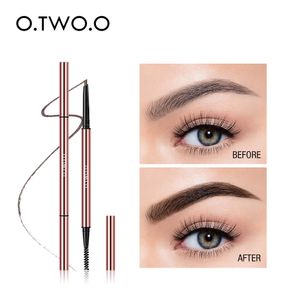 Rehausseurs de sourcils OTWOO crayon Triangle Ultra fin précis sourcils définisseur longue durée imperméable blond brun maquillage des yeux 6 couleurs 230911