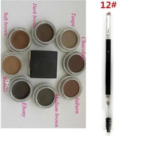 Pommade rehausseurs de sourcils maquillage imperméable brun moyen 4g blond/chocolat/brun foncé/ébène/auburn/brun moyen/TALPE VS sourcils + 12 # brosse meilleure qualité