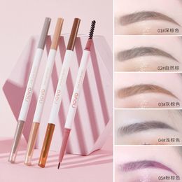 Rehausseurs de sourcils Riasan Alami Kepala Ganda Super 1 5Mm Pensil Alis Ultra halus Tahan Lama Air Pena Dapat Diputar Coklat Kosmetik Rias Wajah 230904