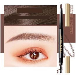 Améliorateurs de sourcils avec pointe de remplacement Tube d'or Olis La rotation du crayon à double tête n'est pas facile à décolorer les débutantes Drop Deli Otcgd