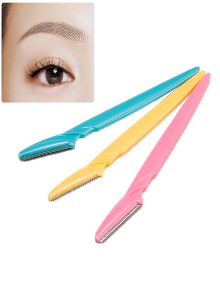 Cuchillo para cejas Maquinilla de afeitar para cejas Removedor facial Afeitadora Maquillaje Depiladora de cejas Sourcil Cuchillas para depilación facial Recortadora de cejas RRA24944230856