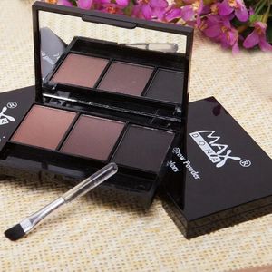 Palette de poudre à sourcils cosmétique rehausseur de sourcils professionnel imperméable maquillage ombre à paupières avec brosse miroir boîte 240116