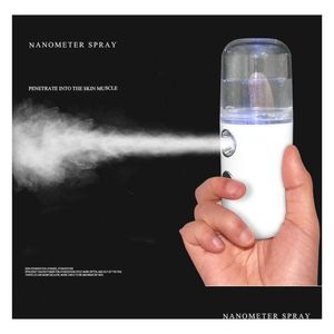 Herramientas para cejas Plantillas Drop 30Ml Nano Mist Sprayer Portable Mini Handheld Summer Hidratante Facial Steamer Face Humi Dhevf